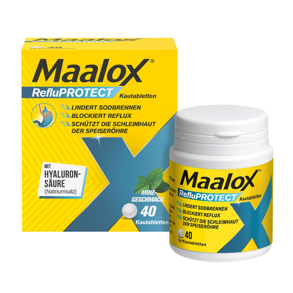 Packshot Maalox® RefluProtect Kautablette