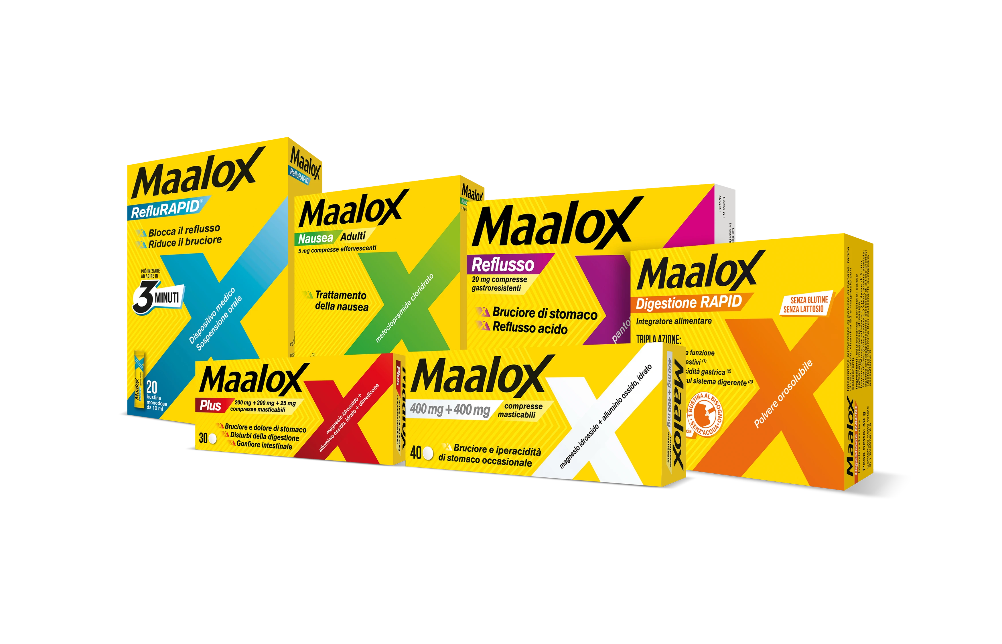 Maalox famiglia di prodotti